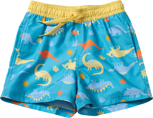 Badehose mit Dino-Muster, blau, Gr. 110/116 PUSBLU
