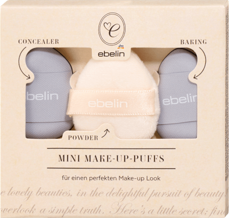 set houbiček na make-up, 3-dílný ebelin