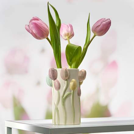 Vase, Tulpen, creme (16,5 cm) BOLTZE