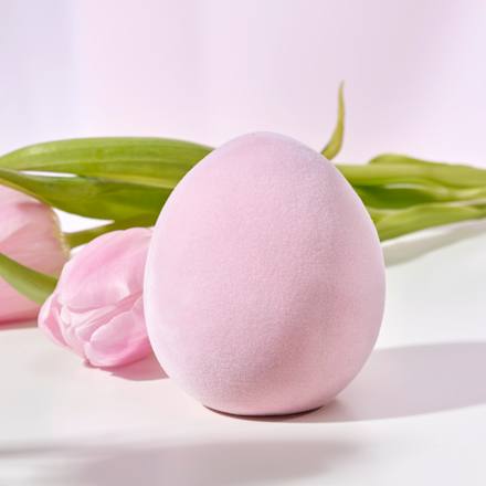 Keramikei beflockt, rosa (9 cm) Dekorieren & Einrichten