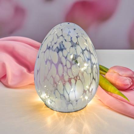 LED Glasei, gesprenkelt, weiß (15,5 cm) Dekorieren & Einrichten