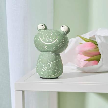 Zementfrosch grün (12 cm) keine Marke