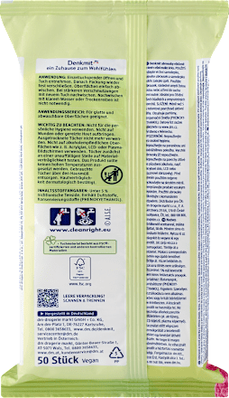 Feuchte Essigtücher Himbeere Denkmit