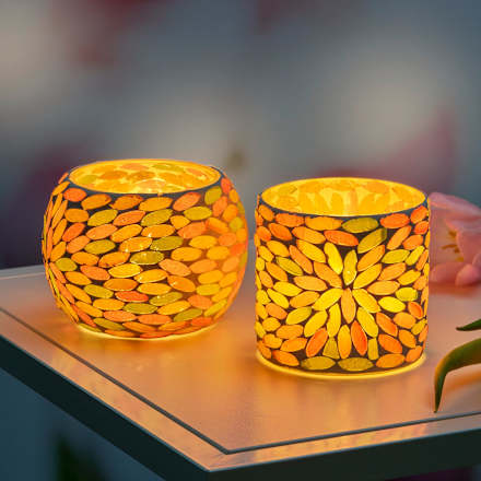 Glaskerzenhalter Mosaik (8 cm) BOLTZE