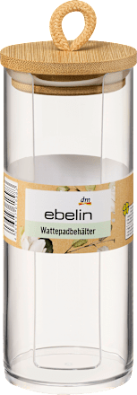 Wattepadbehälter transparent ebelin