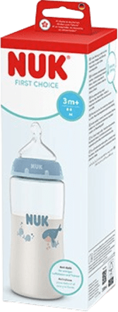 Biberon FIRST CHOICE +3m M balena NUK