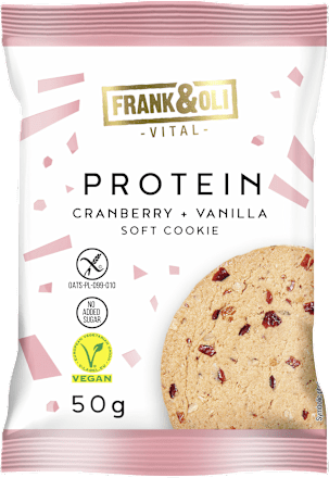 Proteinski mekani keks – brusnica i vanilija FRANK&OLI