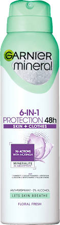 6-in-1 Protection dezodorans u spreju Floral Fresh GARNIER mineral
