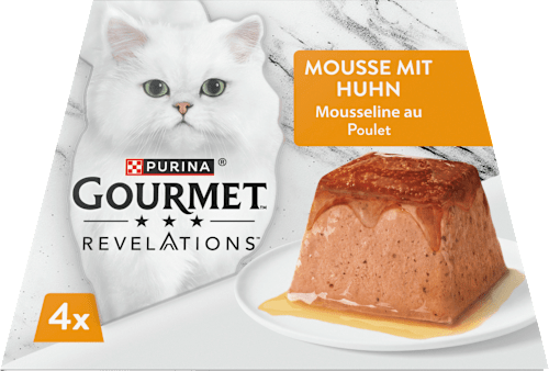 Nassfutter Katze Huhn in Sauce, Revelations Mousse Multipack (4x57 g) Purina Gourmet