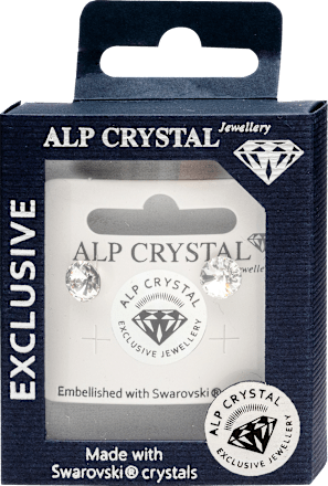 Naušnice sa Swarovski kristalima - Silver ALP CRYSTAL Jewellery