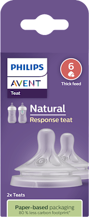 Биберони за шише Natural, поток 6 PHILIPS AVENT