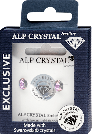 Naušnice sa Swarovski kristalima - Rose ALP CRYSTAL Jewellery
