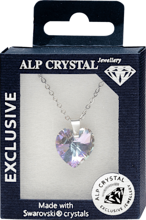 Ogrlica sa Swarovski kristalima Srce - Hologram LEVERIS jewelry