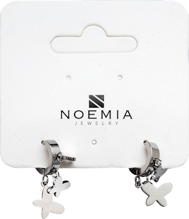 Naušnice Butterfly - Silver Noemia