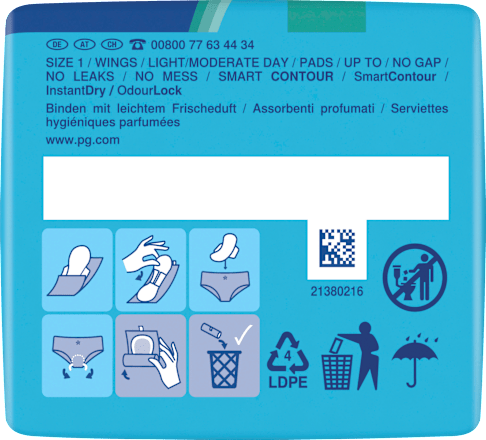 Binden Ultra Day Normal 1 Leichte bis mäßige Periode always