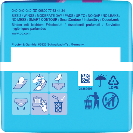 Binden Ultra Day 2 Long Mäßige Periode always