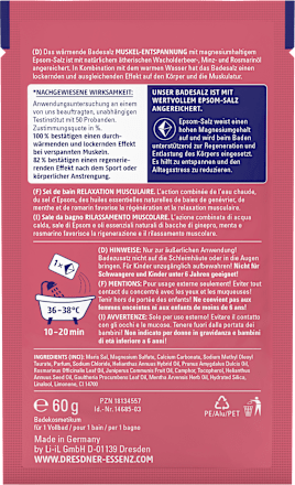 Sól do kąpieli Rozluźnienie Mięśni Dresdner Essenz