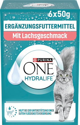 Nassfutter Katze mit Lachs, Hydralife Multipack (6x50 g) PURINA ONE