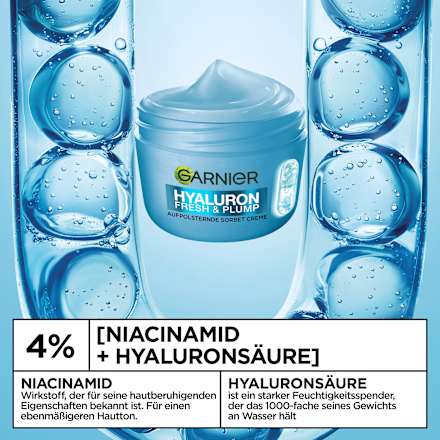 Feuchtigkeitscreme Hyaluron Fresh & Plump Sorbet Creme GARNIER
