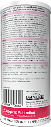 Diät Shake, Slim Shake rote Beeren & Joghurt Layenberger Fit+Feelgood