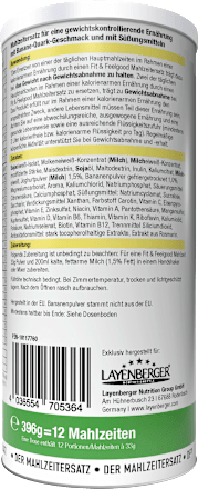 Diät Shake, Slim Shake Banane & Quark Layenberger Fit+Feelgood