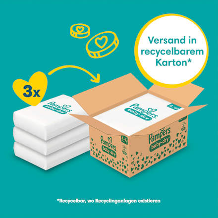 Windeln Baby Dry Gr. 4 Maxi (9-14 kg) Monatsbox Pampers baby-dry