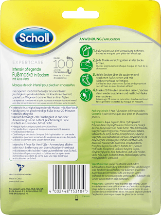 Fußmaske Socken mit Aloe Vera (1 Paar) Scholl