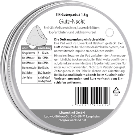 Löwenpads Gute Nacht  Löwenkind