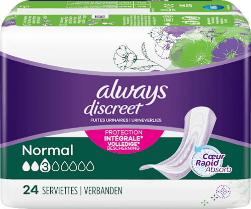 Discreet Einlagen Normal Monatspack always