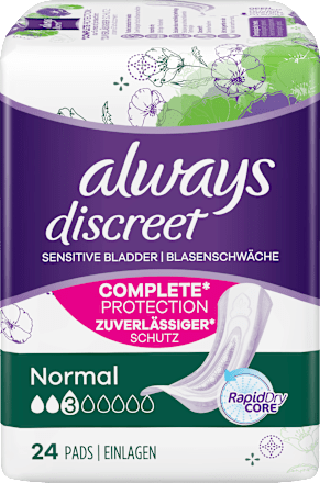 Discreet Einlagen Normal Monatspack always
