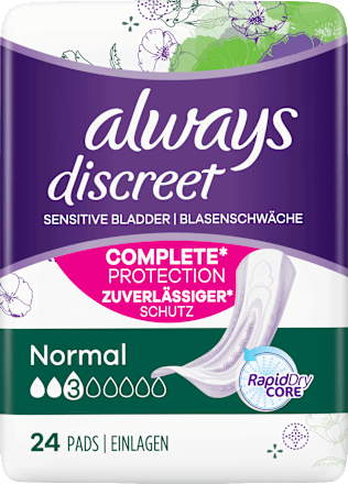 Discreet Einlagen Normal Monatspack always