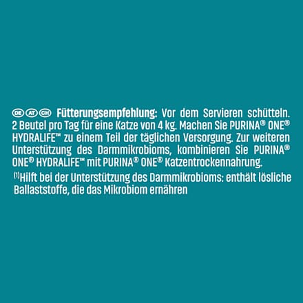 Nassfutter Katze mit Huhn, hydralife Multipack (6x50 g) PURINA ONE