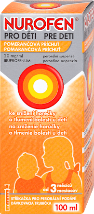 perorální suspenze pro děti od 3. měsíců s příchutí Pomeranč NUROFEN