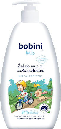 Żel do mycia ciała i włosów bobini kids