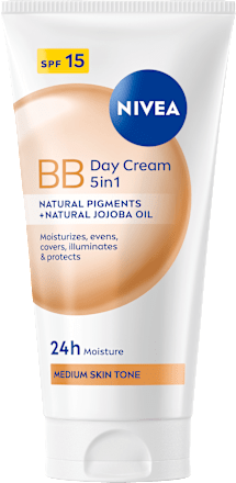 BB denný krém 24h Moisture 5v1 s OF 15 - tmavý odtieň NIVEA