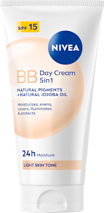 BB denný krém 24h Moisture 5v1 s OF 15 - svetlý odtieň NIVEA
