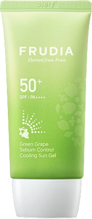 pleťový gel Green Grape Sebum Control Cooling Sun SPF50+ FRUDIA