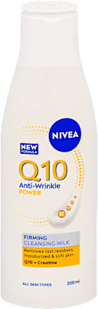 Ránctalanító arctisztító tej Q10 NIVEA