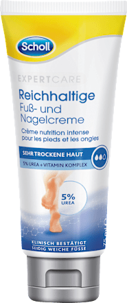reichhaltige Fuß- & Nagelcreme für sehr trockene Haut 5 % Urea Scholl
