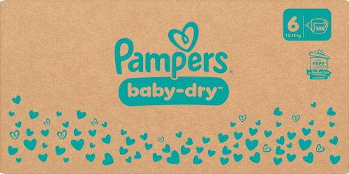 Windeln Baby Dry Gr.6 Extra Large (13-18 kg), Monatsbox Pampers