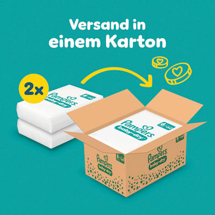 Windeln Gr. 6 Extra Large (13-18 kg) Monatsbox Pampers baby-dry