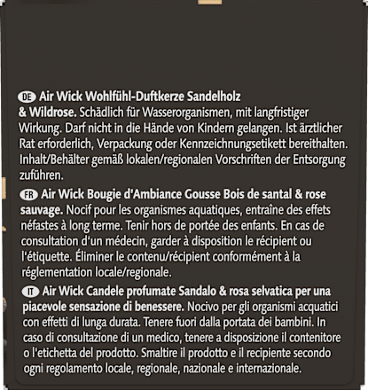 Duftkerze im Glas Sandelholz & Wildrose 105 g AIR WICK