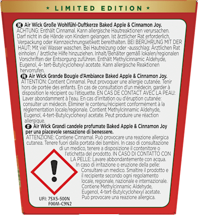Duftkerze im Glas Apple & Cinnamon Joy AIR WICK