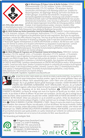 Lufterfrischer Aroma-Öl Cotton & weiße Orchidee Starterset AirWick