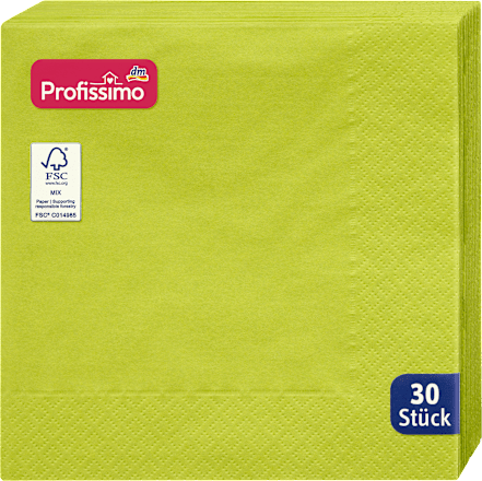 Speiseserviette Kiwi 33x33cm Profissimo