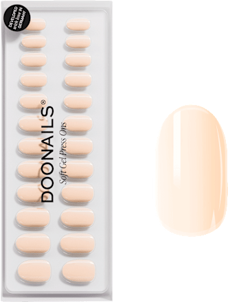 Künstliche Nägel, Soft Gel Press Ons Cheesecake Medium Round Doonails