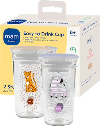 Trinkbecher Easy to Drink lila/beige, 290 ml mam