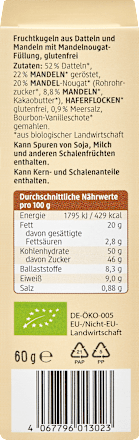 Fruchtkonfekt Bliss Balls gesalzene Mandel dmBio
