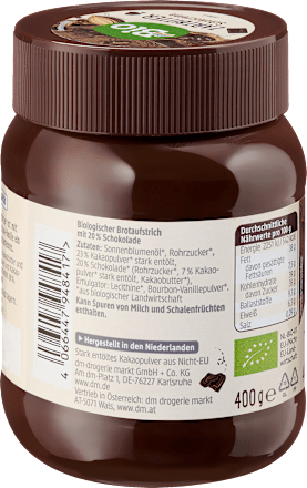 Schokocreme Zartbitter dmBio