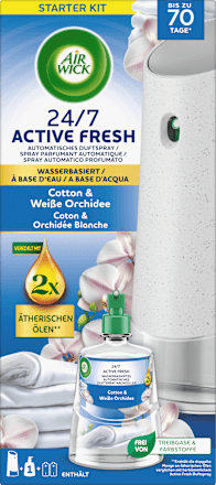Lufterfrischer Active Fresh Cotton & Weiße Orchidee Starterset AIR WICK